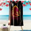 Brisbane Power Print Beach Towel, Large Soft Quick Dry Towel for Beach Camping Swimming
