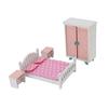 Children Simulation Miniature Dollhouse Bedroom Scene Small Furniture Home Role Playing Educational 