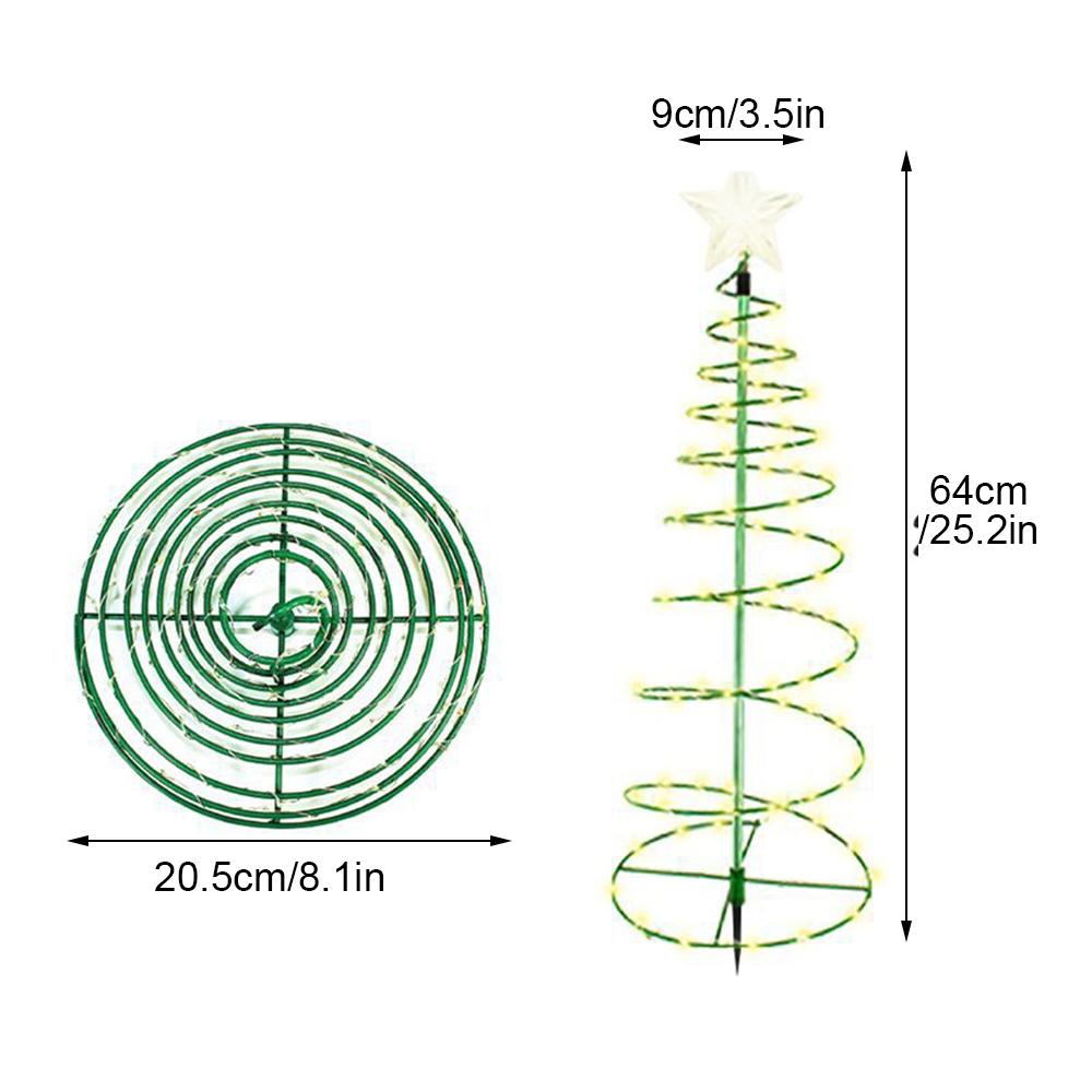 1 peça de luzes de jardim para árvore de Natal, estrelas, luzes decorativas para árvore de Natal, corda de LED, energia solar, ambiente externo