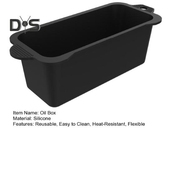 Silicone Oil Drain Box Liners Eco-Friendly Heat-Resistant Reusable Dishwasher Safe Oil Drain Box Grease Tray BBQ Accessories