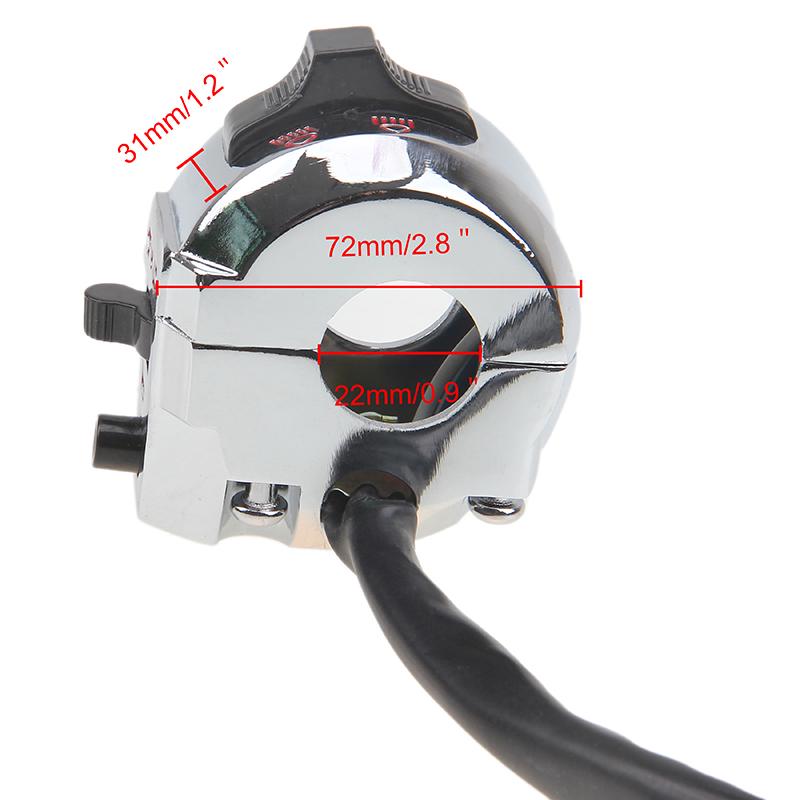 Motorcycle Switches Motorbike Horn Button Turn Signal Fog Lamp Start Handlebar Controller Motorbike Universal Switch