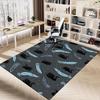 1PC swan feather Extra Large Non Slip Floor carpet, Office, family, Studio   Large Area Rug Indoor Rugs, Bold Statement Piece