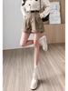 Maillard Women's Corduroy High-Waisted A-Line Shorts - 2024 New Autumn/Winter Collection