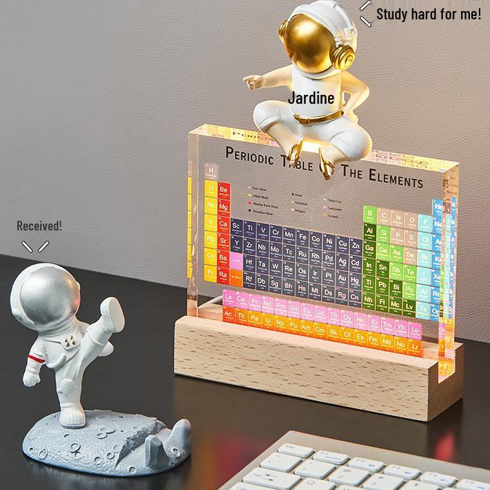 3D Periodic Table Desktop Ornament - High-Definition Study Gift
