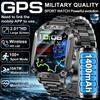 New 1400mAh Super Battery Durable Adult Smart Watch 2.01 inch GPS Trajectory 10ATM Waterproof BT Call Sports Smartwatch Men