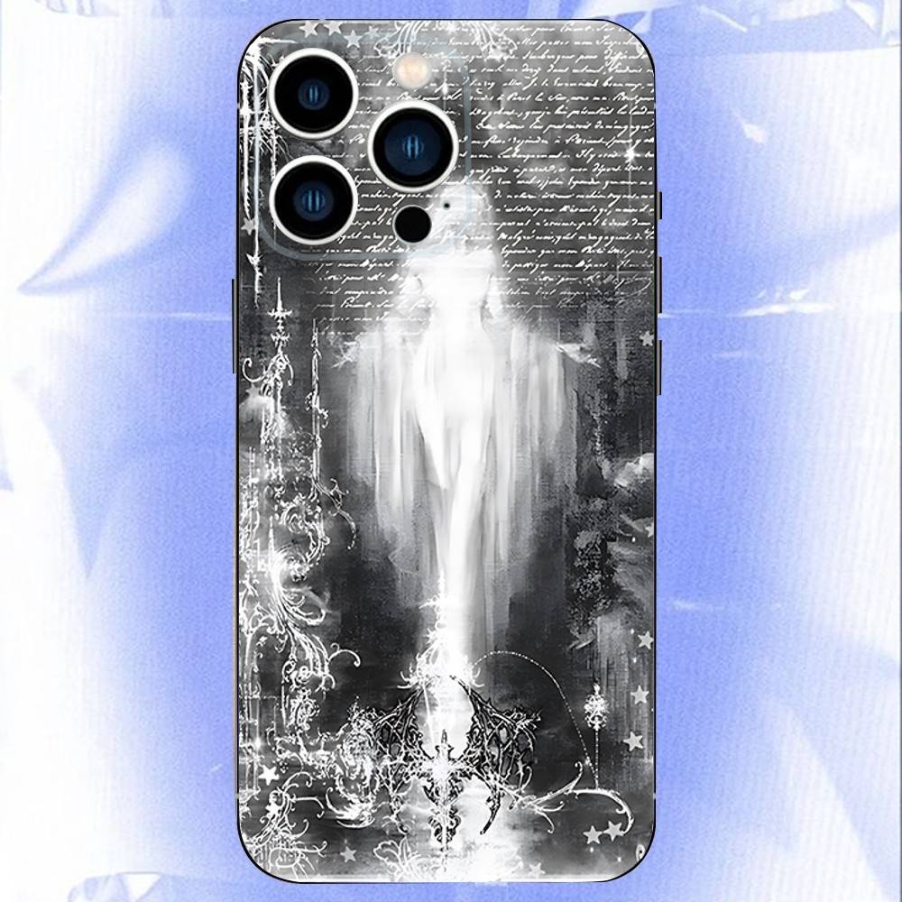 Dark Gothic Coquette Cybersigilism For iPhone 12,16,13,14,15,17,11,Pro,Max,Plus,E,Air,Mini TPU Soft to Skin-friendly phone case