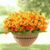 Artificial Fake Flowers, 1 Bundles Daisy Mums Flowers Outdoor UV Resistant No Fade Greenery Shrubs Plants Indoor Outside