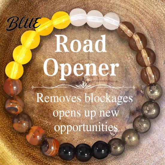 Casual Style Bracelet Artificial Crystal Beaded Good Luck 8mm Stone