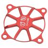 Motor Cooling Fan Cover Aluminum Alloy Heat Dissipation Fan Protective Cover for RC Car Red