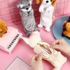 Lovely Animal Pencil Bag Plush Cartoon Dog Pencil Case Pen Bag Large Capacity Pen Organizers Cosmetic Bag