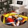 1pc Anime Christmas Sailor Moon Round Carpet  Office Chair Mat, NonSlip Rug for Home Decor, Living Room, Bedroom