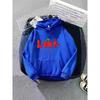 Unisex Autumn/Winter Letter Print Plus Velvet Hooded Sweatshirt