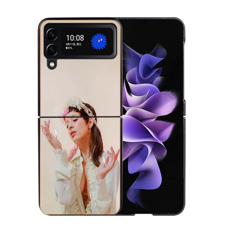 Melanie Martinez Phone Case For Samsung Z Flip 7 6 5G Galaxy Z Flip4 Z Flip5 Z Flip3 Coque Black Hard PC Shell Protective Cover