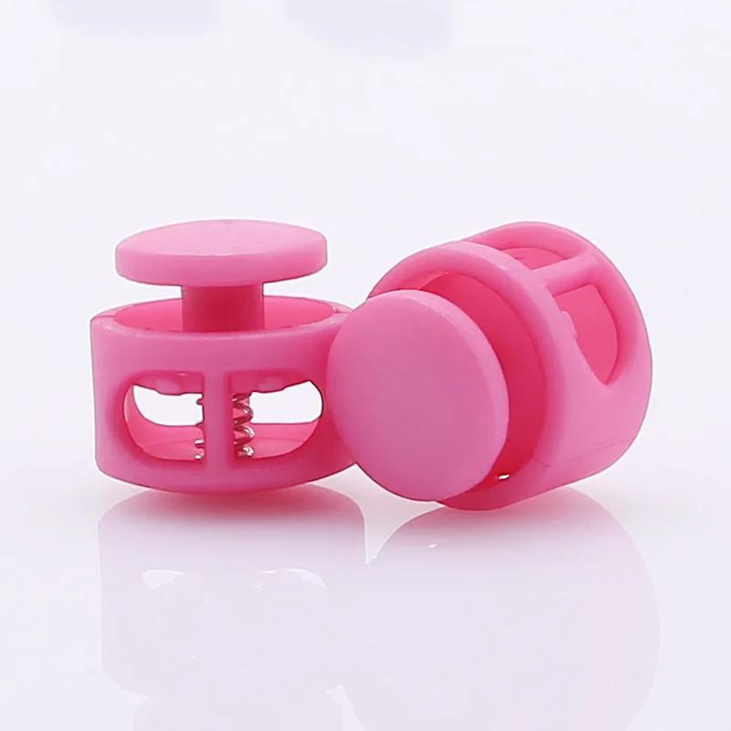 10pcs Plastic Spring Cord Lock Clamp Toggle Clip Stopper Toggle Clip Rope Clamp Buckle For Drawstring Bag Hat Clothes Shoelace