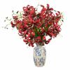 Lifelike 3D Lily Flower Arrangement for Home & Wedding Decor