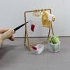 Garment Organizer Miniature Hangers 1/12 Scale Dollhouse Clothing Rack  Playing House