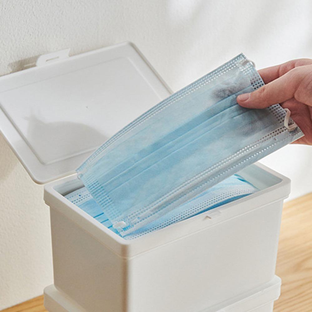 With Cover Face Cover Dispenser Box Dustproof Protective Desktop Storage Box  Home Use