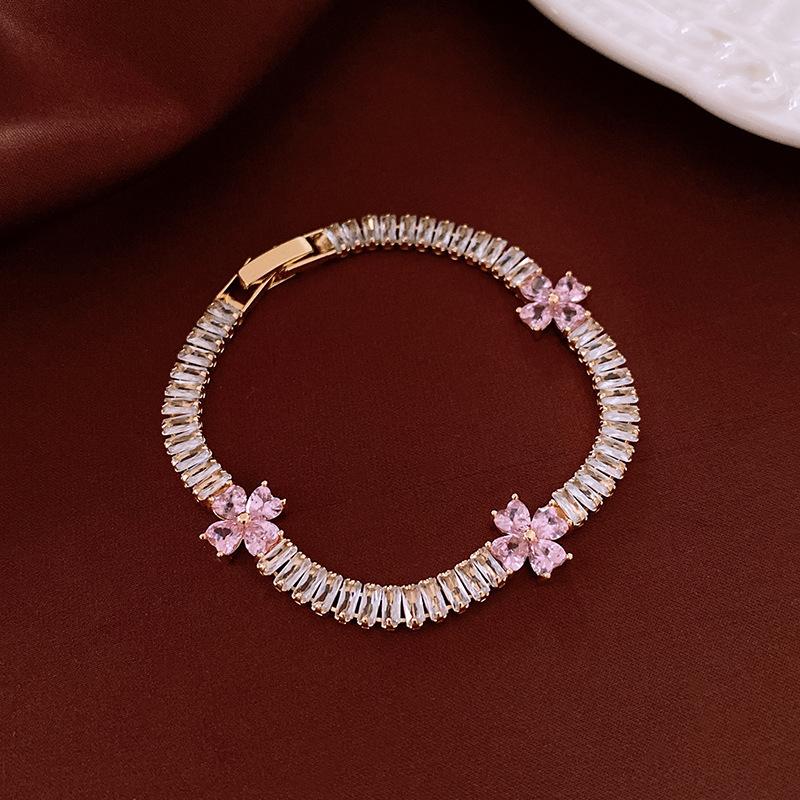 

Браслет с цирконом, браслет в стиле ретро, легкая роскошь, нишевые ювелирные изделия высокого класса