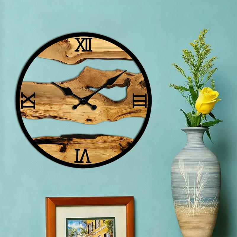 Silents None-Ticking Clocks Decorative Clock Battery Operated Wall Clock for Living Room Kitchen Home Office Decors