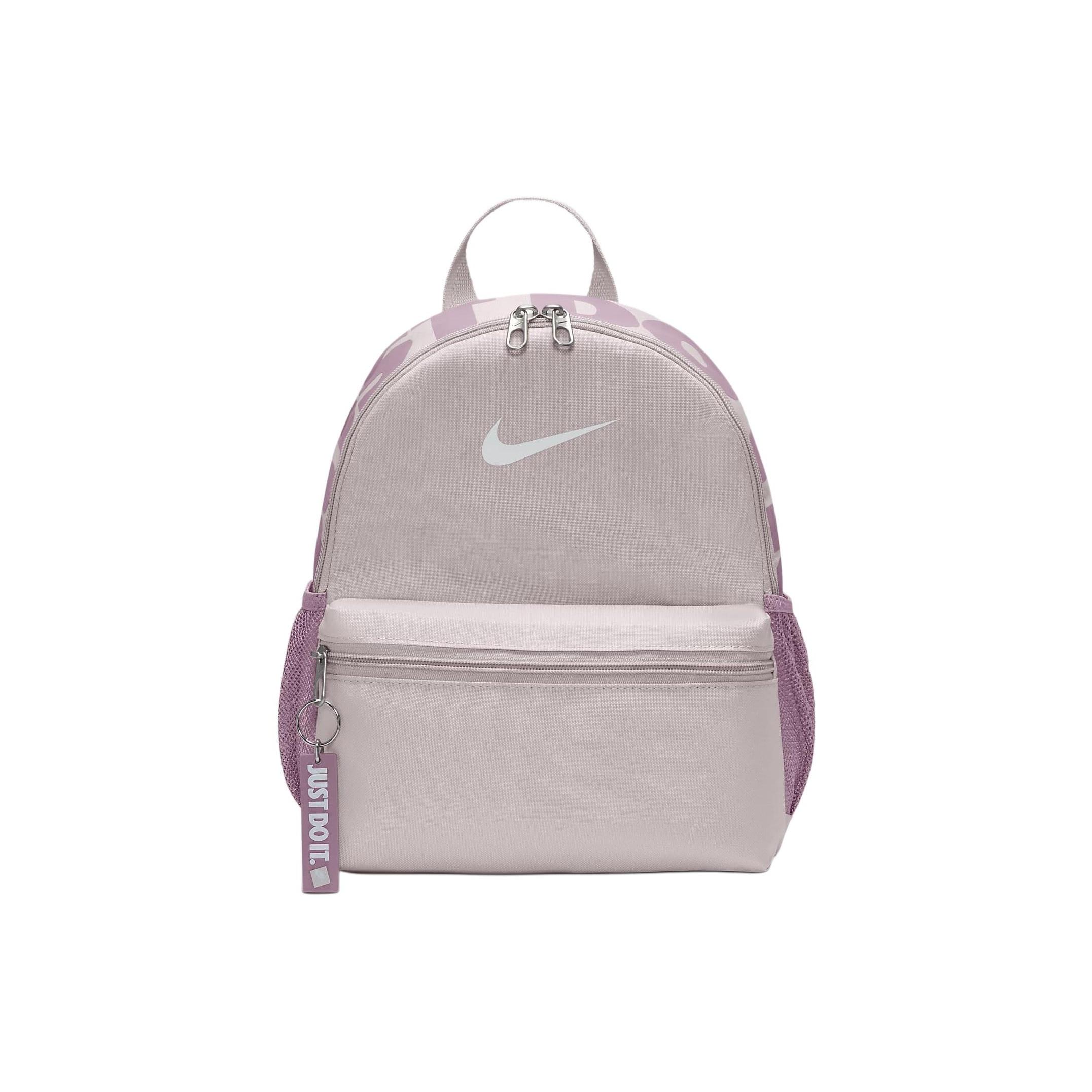 Nike Brasilia JDI Zipper Closure Fabric Backpack Regular Women Backpack Gray Purple Red DR6091019 Gray Purple Gray Purple Red White 5290₽