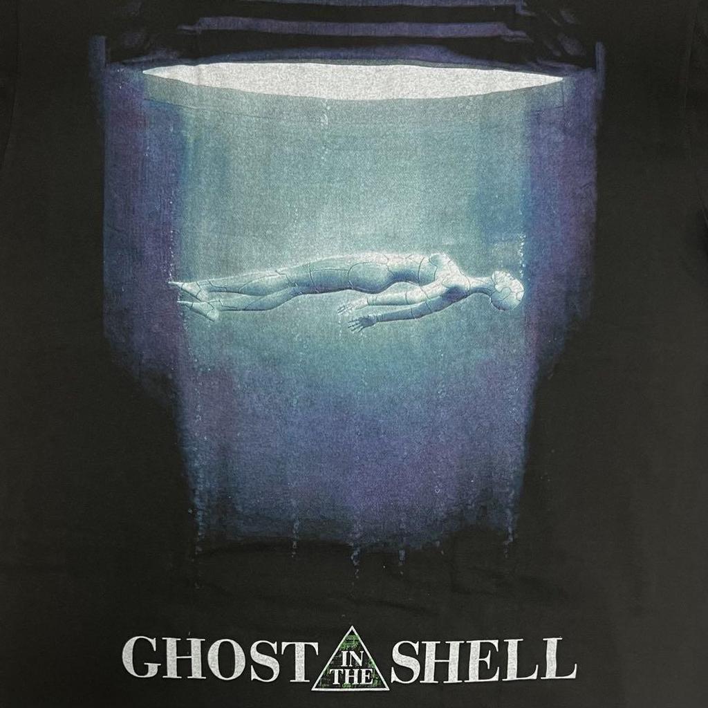 [USED] Ghost in the Shell Motoko Kusanagi Print Anime T-Shirt, Used, Size L, Black