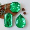 Transparent Gemstone Christmas Pendants Shining Christmas Tree Ornaments  Holiday Party Supplies
