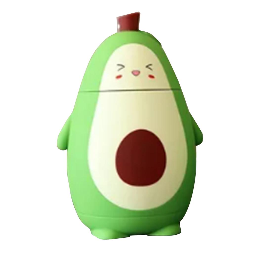 Cartoon Avocado Glass Bottle Double Layer Water Cup Portable Cute Drinking Cup Student Gifts with