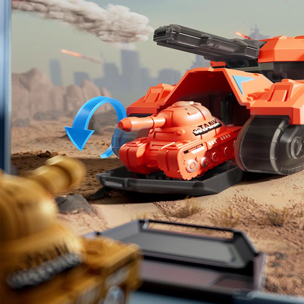 Toy Tanks For Kids Wind-up Toy 360° Rotation Vehicle Toys With Hidden Storage Box Birthday Gifts For Boys Girls