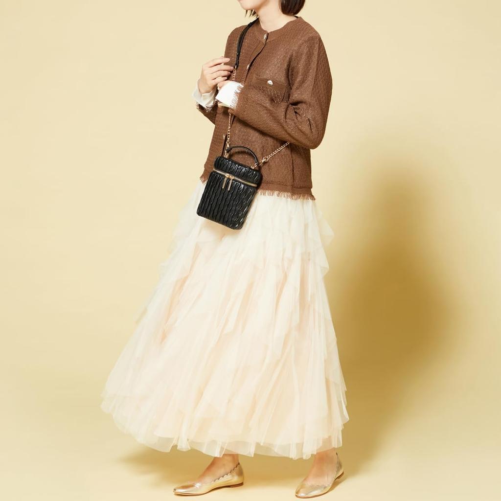 [Monica] Random Pleated Vanity Bag, Ivory 