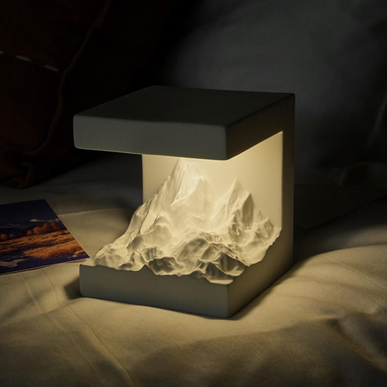 Golden Mountain Aroma Diffuser Stone Night Light – Perfect Gift for Girls or New Brides Gardenia