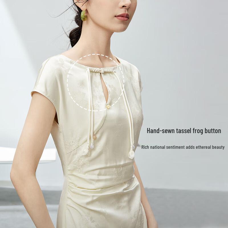 New Chinese Style Tassel Cheongsam Dress