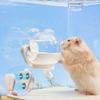 Guinea Pig Magnetic Water Bottle No Drip - 220ml Rabbit Water Dispenser for Cage Crate Flat Back Design for Syrian Dwarf Hamster Bunny Gerbils Small P