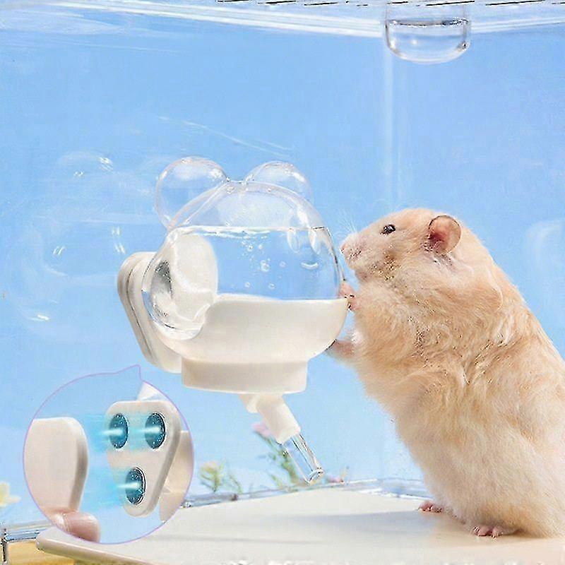 Guinea Pig Magnetic Water Bottle No Drip - 220ml Rabbit Water Dispenser for Cage Crate Flat Back Design for Syrian Dwarf Hamster Bunny Gerbils Small P