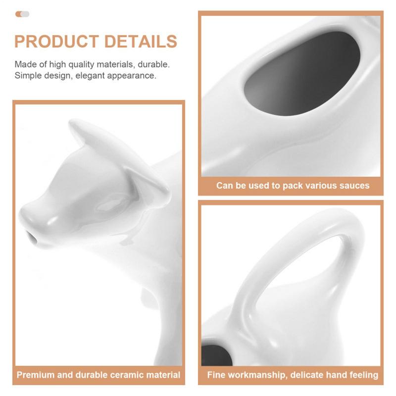 Pitcher Milk Creamer Ceramic Jug Cow Coffee Cup Sauce Gravy Dispenser Pourer Frothing Mini Container Frother Boat Bowl