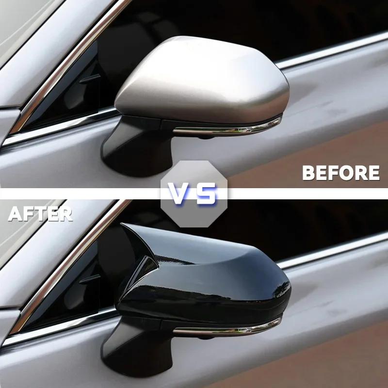 For Toyota Camry 2018-2025 Car Rearview Side Mirror Cover Wing Cap Exterior Door Rear View Case Trim Carbon Fiber Housing Shell
