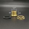 Various 1/2" 3/4" 1" BSP Male Brass Water Tank Bulkhead Pipe Fitting Connector Coupler Adapter Home Garden Hole Drainer