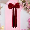 Bow Decor Christmas Red Decorative Velvet Hangable Bow Backdrop Birthday Decorations For Birthday Holiday Festival Event