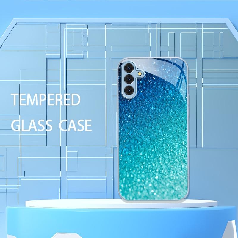 Blue Tears New Hot-selling Exquisite Beautiful PhoneCase Glass PhoneCase for Samsung Galaxy S26 S25 S24 S23 S22 FE Ultra Plus