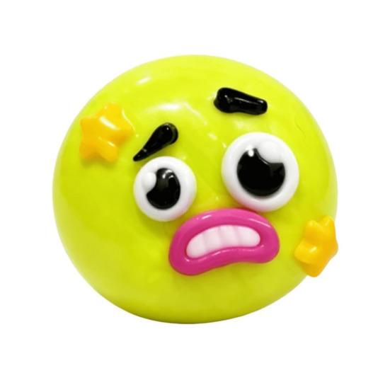 

Cartoon Face Stress Ball Anxiety Relieving Moldable Dog Face Squeeze Toy Slow Rising Soft Stretchy Hand Relaxing Sensory Fidget Toy зелёный