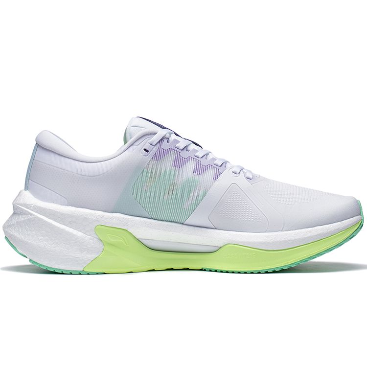 LiNing Lightning 7 Lightweight High Resilience Durable Low-Top Running Shoes Men sneaker White Purple ARZT003-18