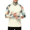 Heren Casual Outdoor Hawaiiaanse Print Hoodie Lange Mouw Zonbescherming Shirt Lichtgewicht Ademend Sneldrogend Stof voor de Zomer