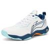 Li Ning Casual Versatile Non-Slip Wear-Resistant Low-Top Badminton Shoes Unisex Shoes White Denim-Blue AYZT003-2