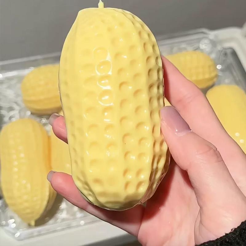 Simulated Peanut Slow Rebound Squeeze Toy Fun Stress Relief ToyParty Holiday Gift ASMR Sensory Anti Stress Toys for Kids Adults