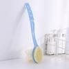 2 In 1 Long Handle Bath Brush Soft Bristles Exfoliating Loofah Puff For Shower Back Cleaning For Men Women
