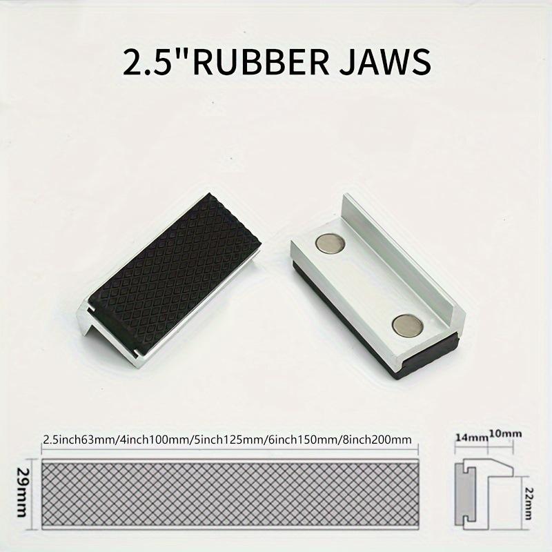 Magnetic Vise Jaws V Type Vice Jaws Protectors Cover Aluminum Alloy Multi-Purpose Vise Jaw Pads For Woodworking Plum
