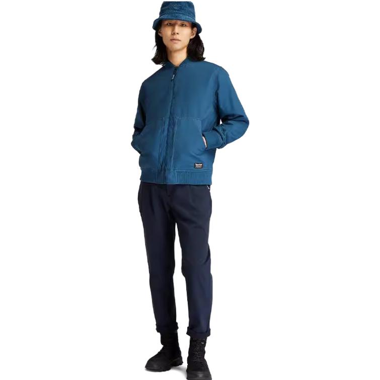 Timberland Outdoor Lightweight Flight Cotton Jacket Winter Men Jacket Medium-Blue A22A2-BZ4