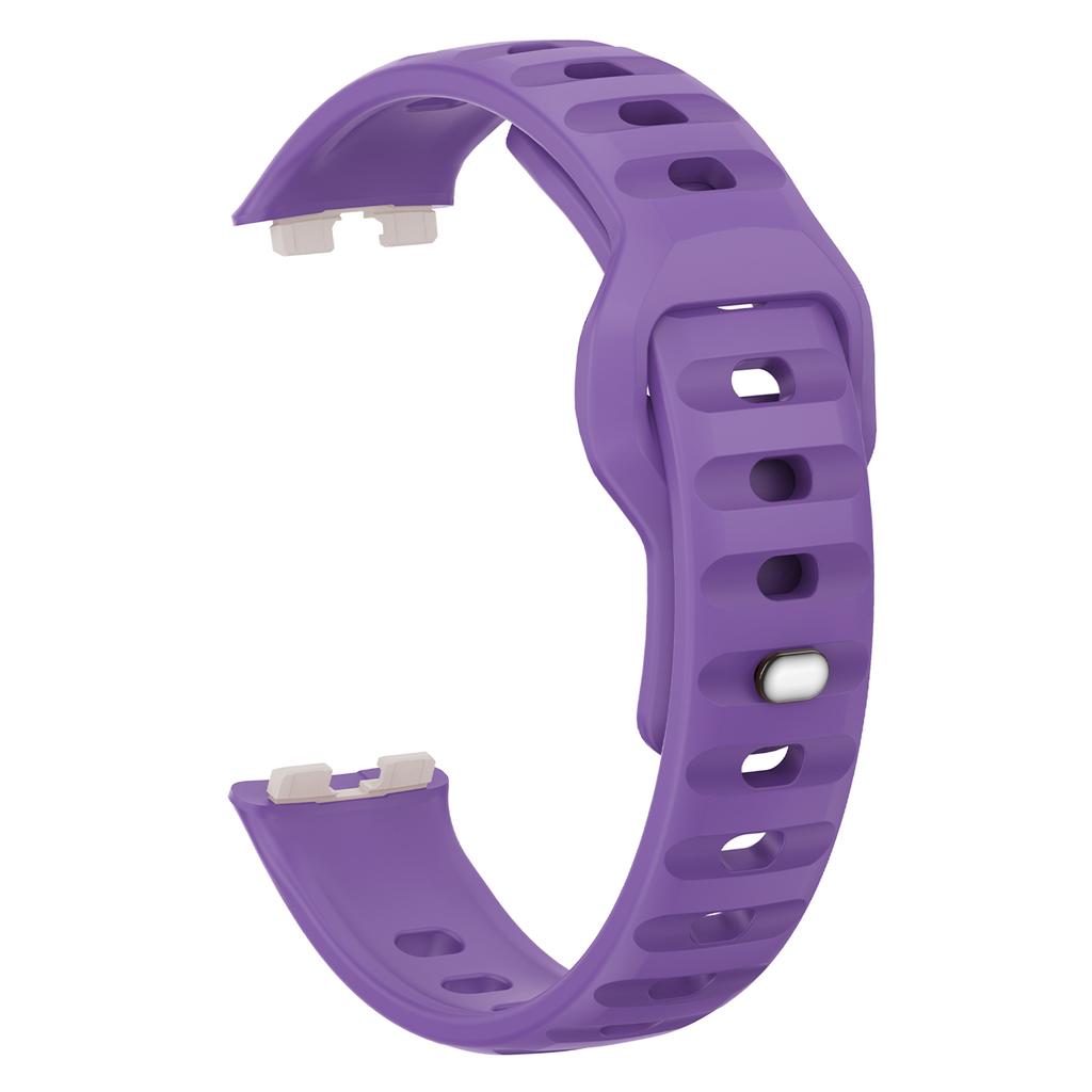 Silikonarmband für Huawei Band 10 NFC/10/9 NFC/9/8 NFC/8 Smart Armband Design mit umgekehrter Schnalle und Rillendesign