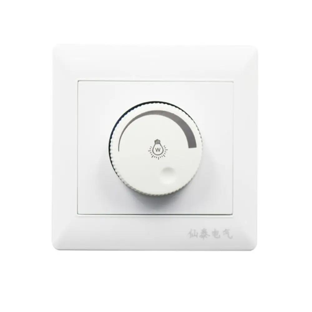 1 Set Elegant white New 220V LED Dimmer Switch Adjustable Brightness Controller Filament Lamp Brightness Controller Dimmer