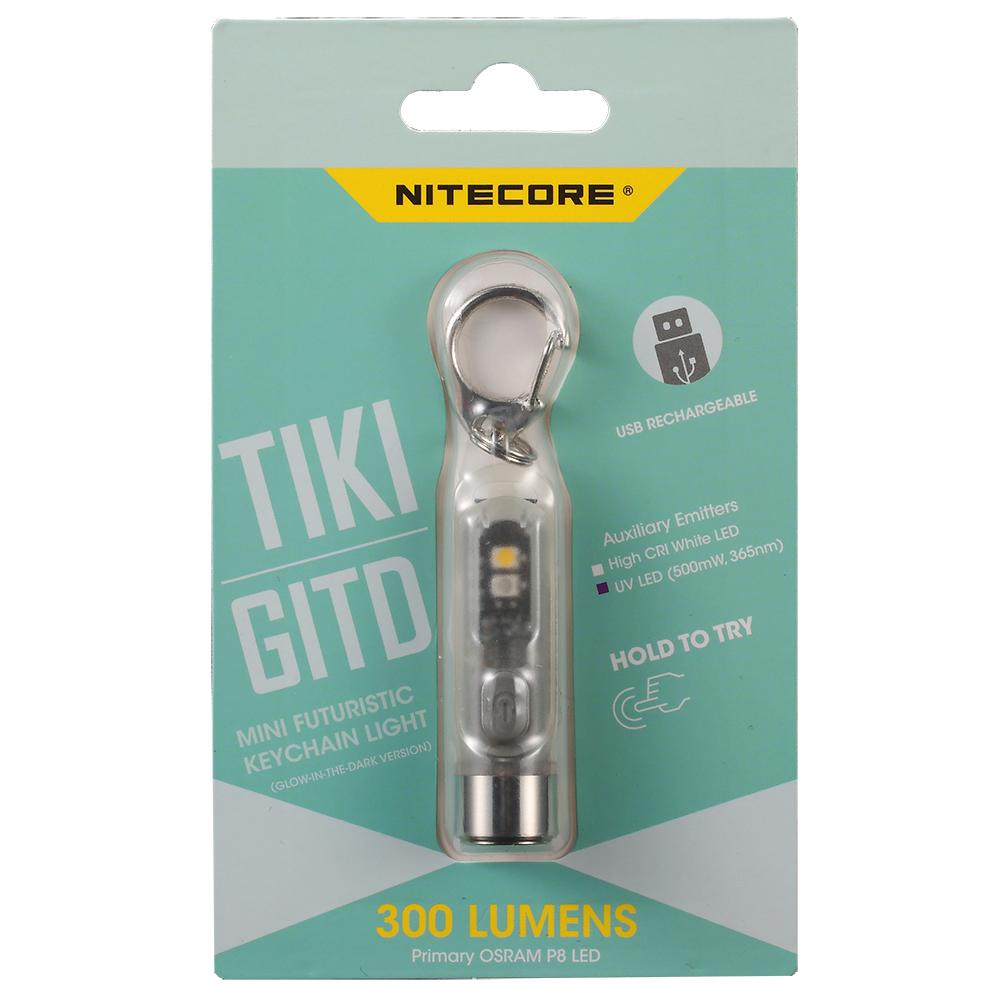 Nitecore Latarka TIKI GITD 300lm USB-C