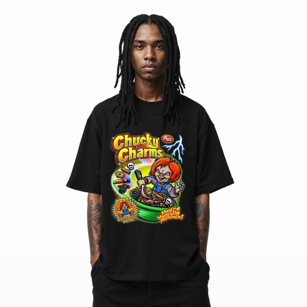 Cereal Killer Horror Parody T-Shirt – Funny Scary Movie Graphic Tee A10  Unisex T-Shirt S